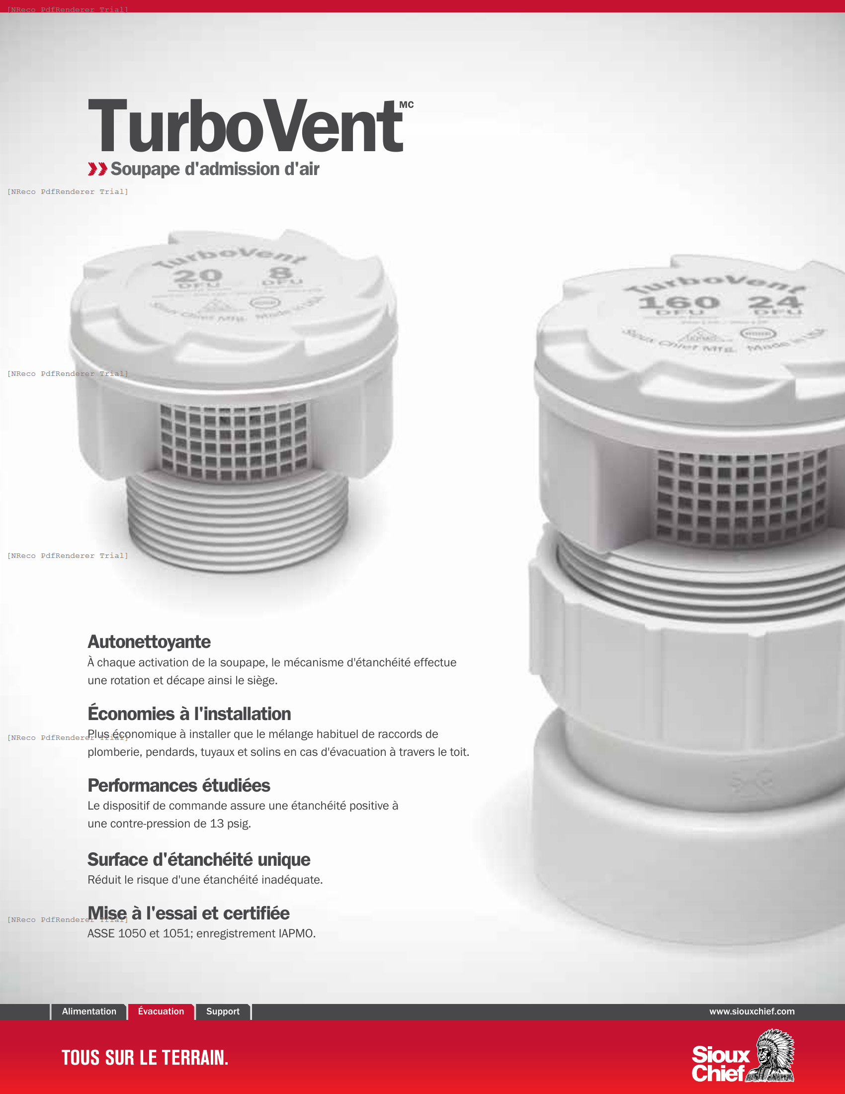 TURBOVENT - AIR ADMITTANCE VALVE - BROCHURE_FRENCH.PDF Brochure Document